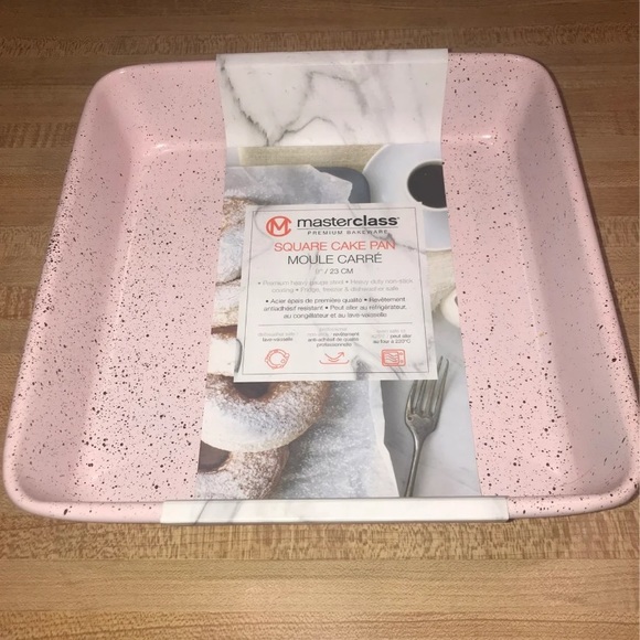 Masterclass Pink Speckled 9” Square Cake Pan NWT - Picture 1 of 4